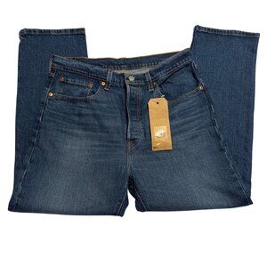 NWT Levis Womens 501 Original Cropped High-Rise Straight Leg Jeans W30 L26 Denim